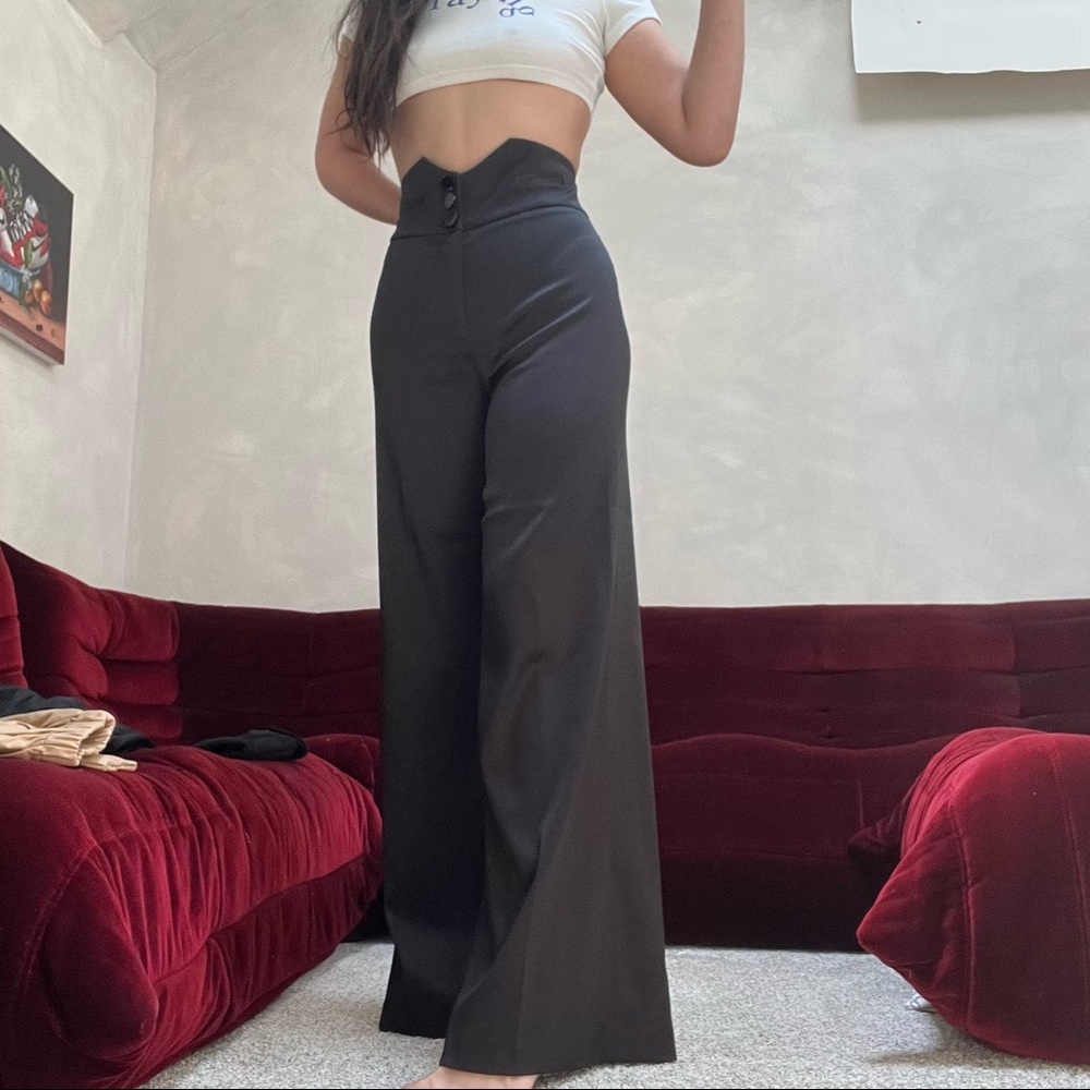 SUPER HIGH RISE TUXIDO PANT